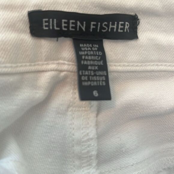 NWT Eileen Fisher Organic Cotton Denim Slim Jean Slim Fit Full Length Stretch 6 - Picture 10 of 11